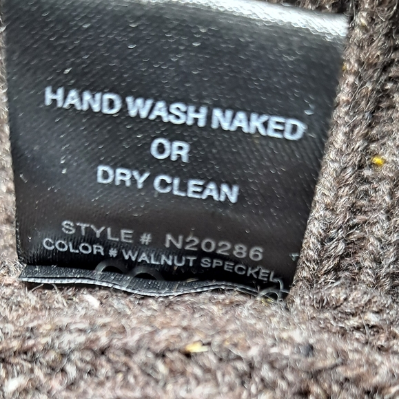 Naked Cashmere 100% Cashmere Color Walnut Speckel  Men Sweater Size XL - Picture 6 of 6